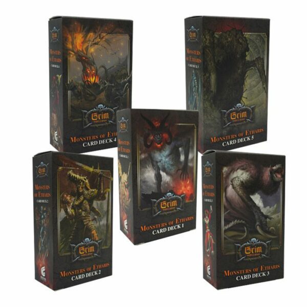 Grim Hollow: All Monsters of Etharis Card Decks